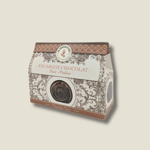 Maisons Escargots noir fourrés praliné